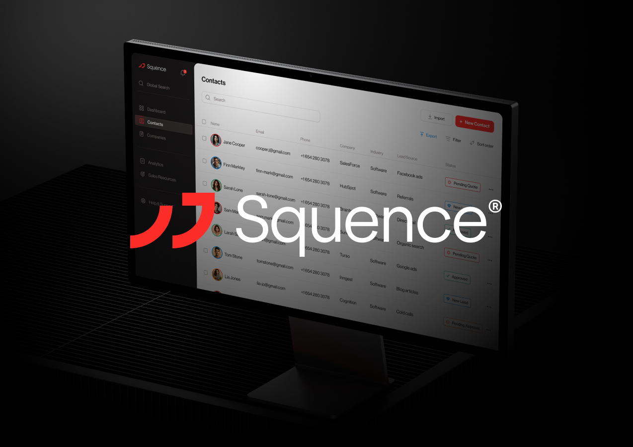 Squence - product design branding logo product saas ui ux