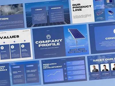 Solar Panel Renewable Energy Company Profile Presentation Deck b2b business canva company profile corporate keynote powerpoint ppt presentation professional