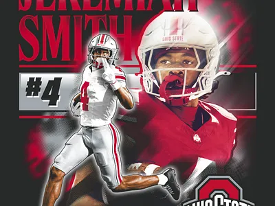 Jeremiah Smith Player Jersey OSU branding design graphic design illustration logo