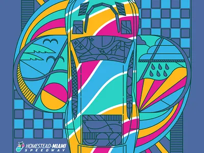 Homestead Miami Art Deco Design branding design graphic design illustration logo typography vector