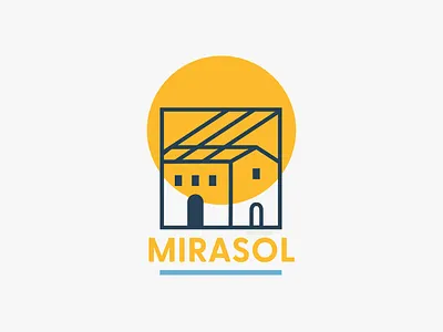 Mirasol Airbnb airbnb beach cilabstudio design house illustration logo sun