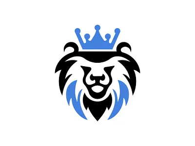 King bear logo animal logo bear logo branding create logo crown bear logo design graphic design grizzly logo king bear logo logo logo sale vector
