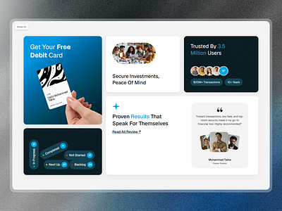 08 Framer Bento Grid Component - Framify Design design framer framer component library framer development framer template framer templates framer website illustration web design