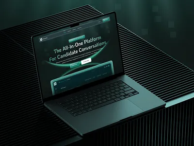 AI Recruitment Landing Page ai ai landing page ai palatfrom ai web design ai website landing page recruitment startup ui design ux design web design