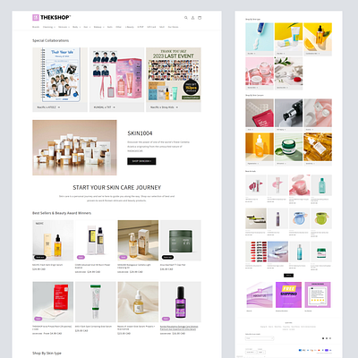 Skincare & Beauty eCommerce Website Design beautycare business website landing page skincare website design wordpress development wordpress website