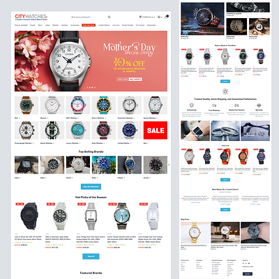 Watch Brand eCommerce Website Design business website corporate website ecommerce website landing page online shop online store watch store watchbrand website design wordpress development wordpress website