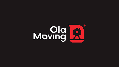 Logo Animation "Ola Moving" 2d animation after effects branding design illustration logo logoanimation motion design motion graphics ui