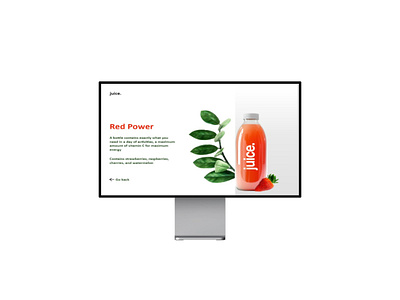 Beverage product landing page