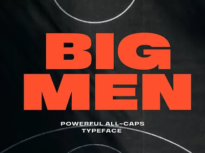 Bigmen – Bold All Caps Font editorial font ui