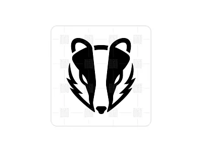 Iconic Honey Badger Head Logo ( Logo Forsale ) animal logo badger badger head badger illustration badger logo branding design honey badger icon illustration logo logo design logodesign minimal minimalist badger minimalist logo ui
