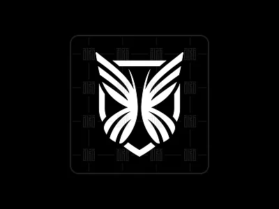 Butterfly And Shield Logo ( Logo Forsale ) animal logo branding butterfly butterfly logo design icon illustration logo logo design logodesign minimal minimalist logo shield logo