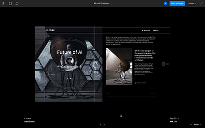 FUTURE. ai animation motion graphics prototype ui ux web design