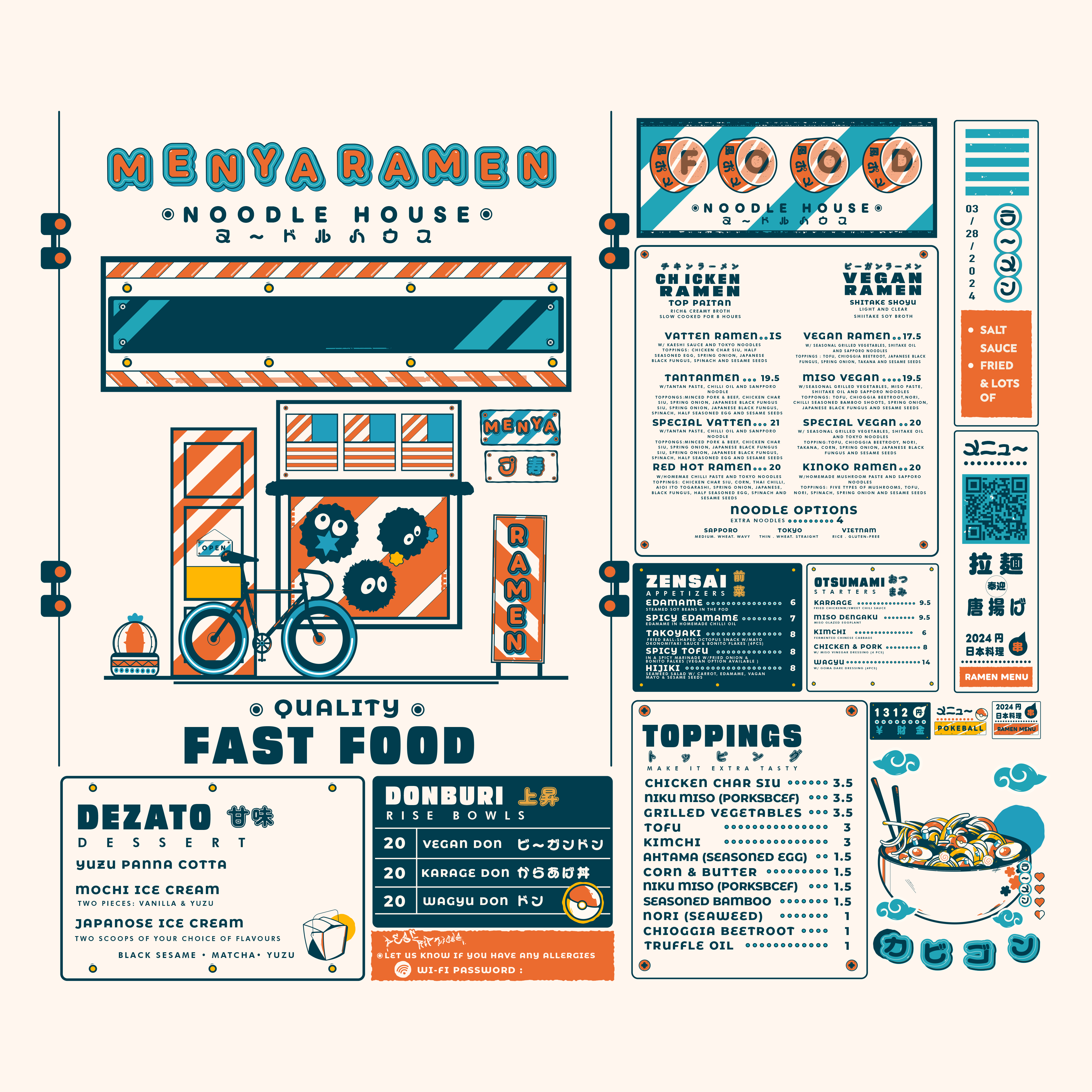 Example of I Will Create Colorful Food Menu Design