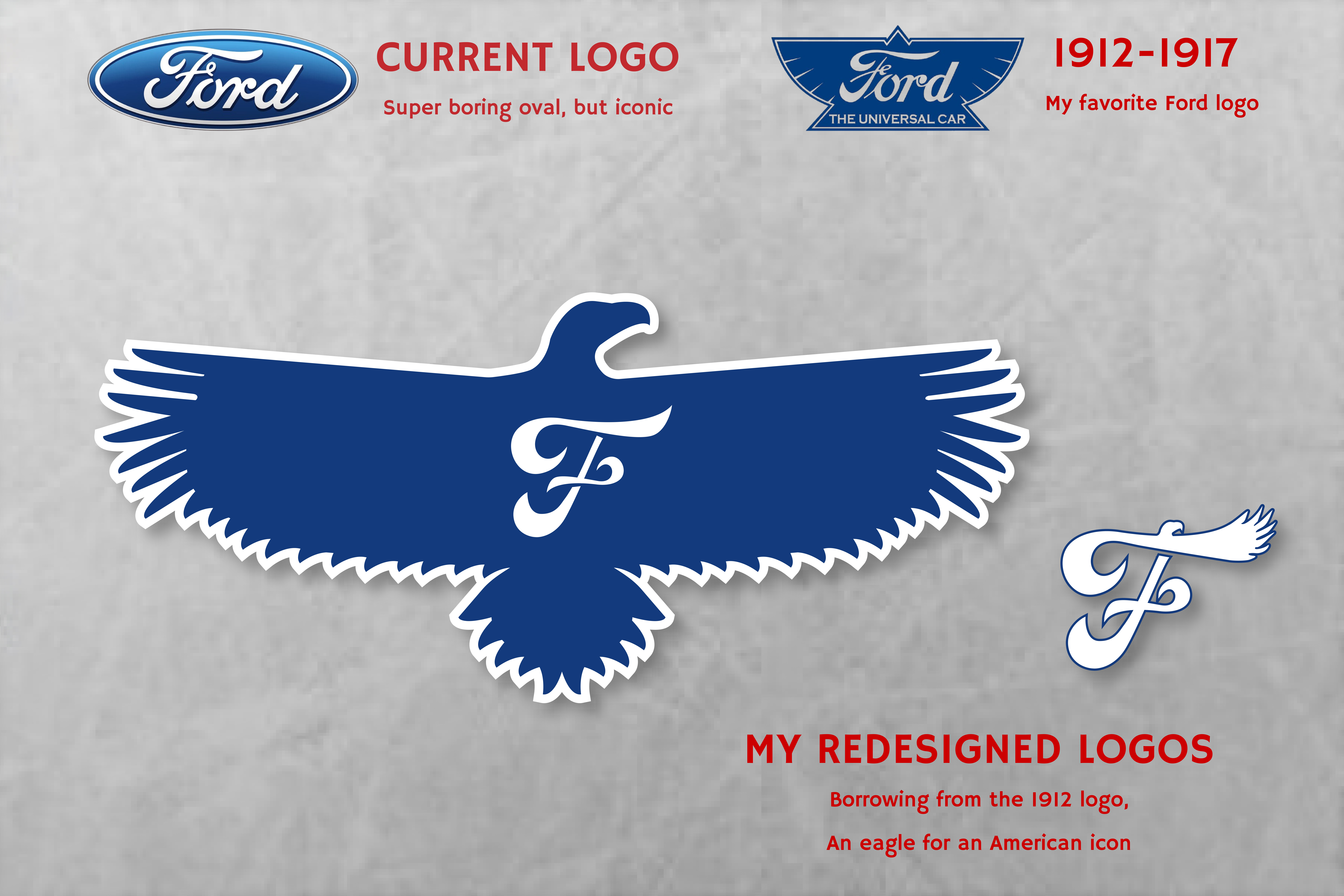 Ford logo redesign branding eagle ford graphic design illustration logo mock car logo ui vector