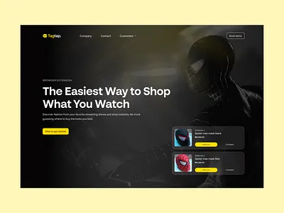 Tagtap Hero Design ai design figma ui web