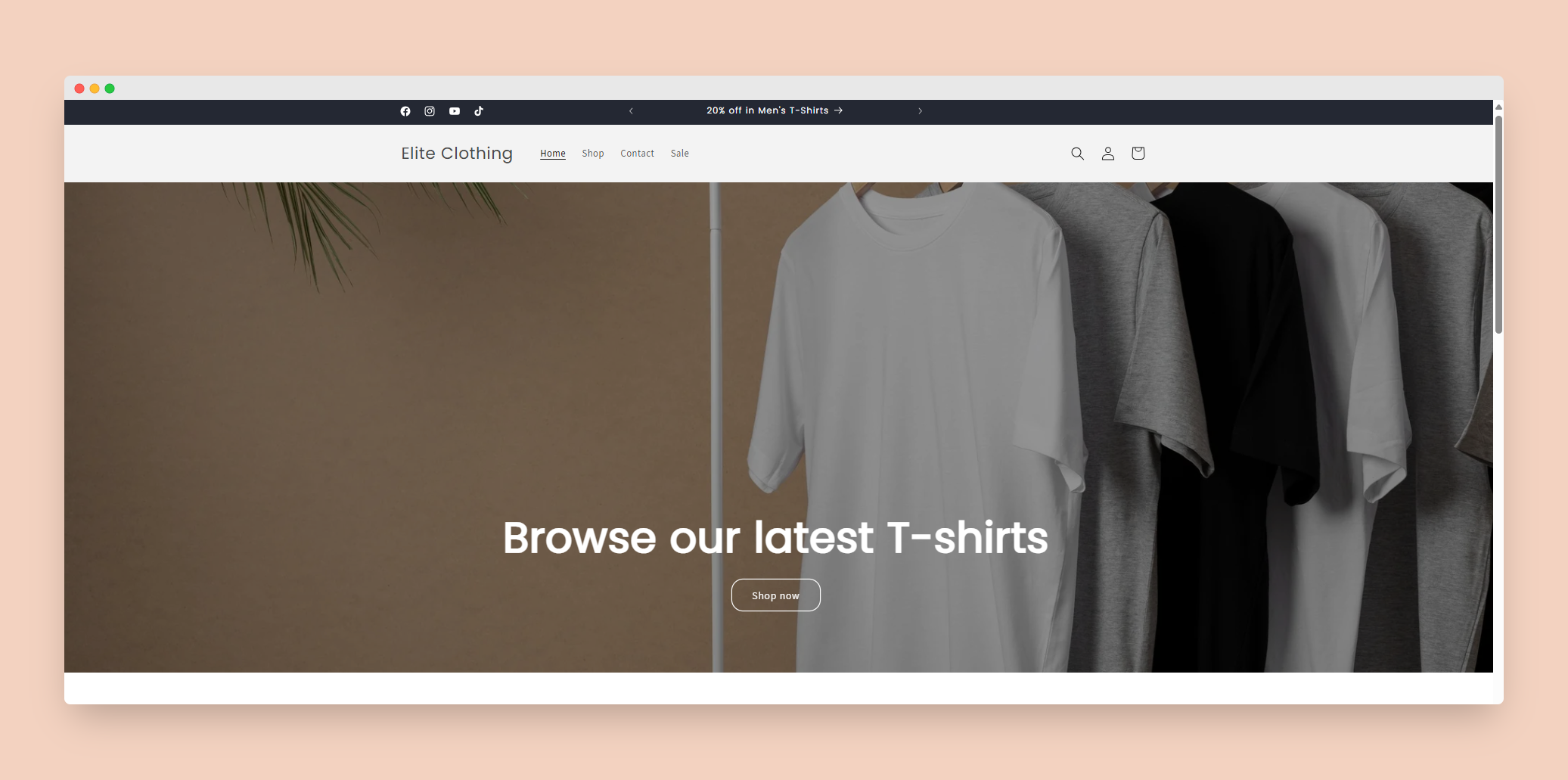 Clothing brand website UI branding clothing brand clothing brand ui clothing store website design clothing website figma minimalistic ui mockup shopify ui ui website web design website website mockup