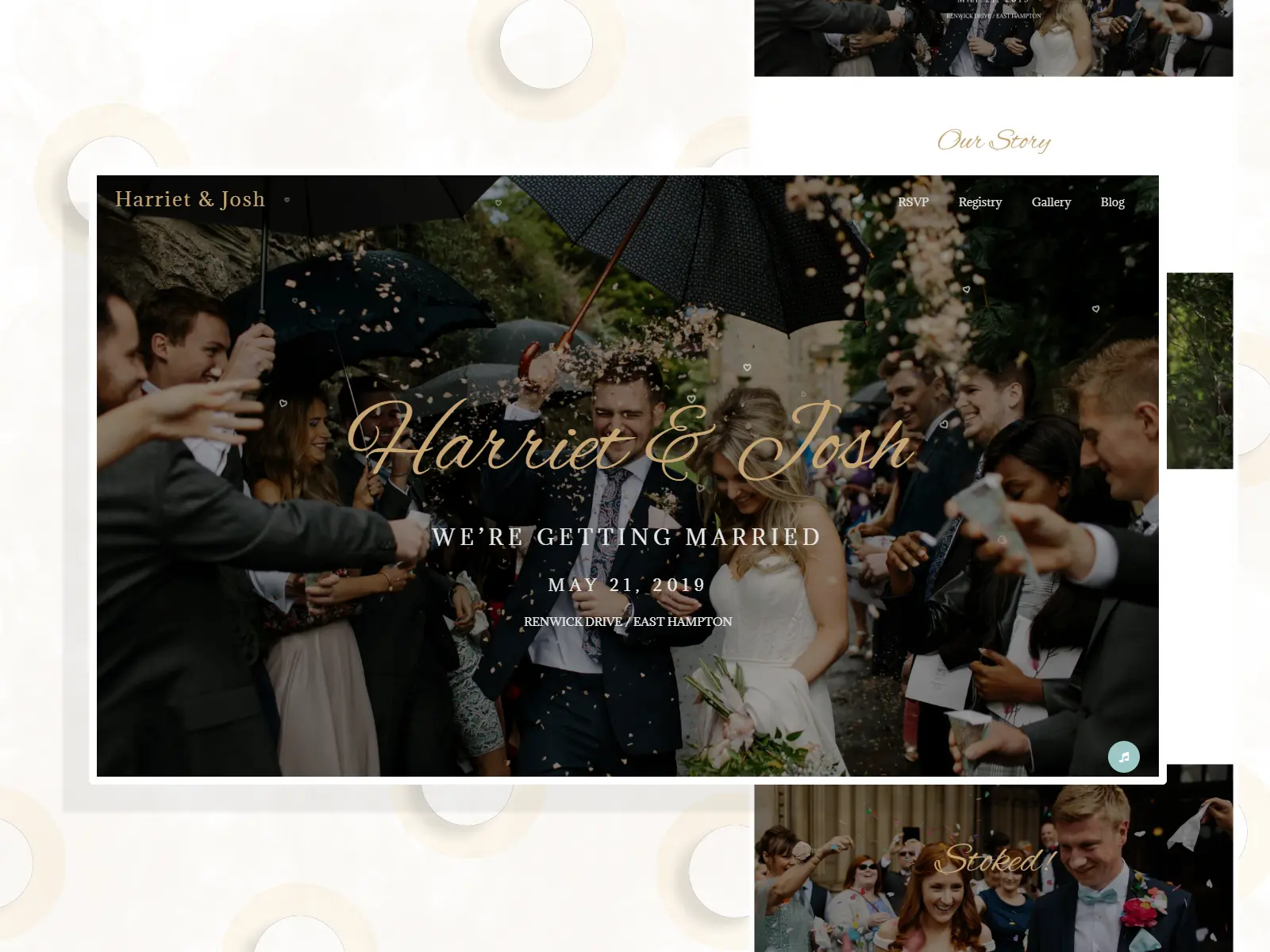 Harriet - A Wedding Theme branding design logo typography ui wedding wordpress