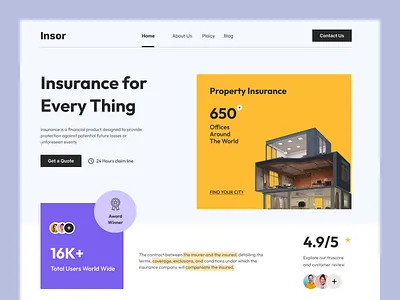 Insurance website UI design best web ui finance ui finance website ui finance website uiux insurance insurance ui insurance web ui insurance website design landing page landingpage ui modern web ui ui web ui web ux website insurance