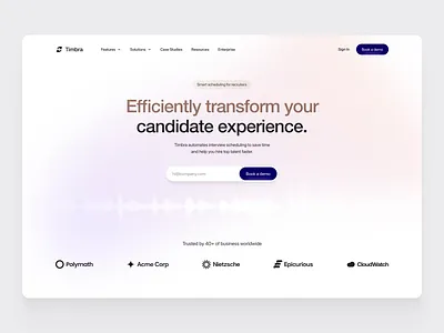 Hero Section header hero section website