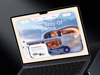 Luxury Living Modern Home Exploration Website app branding graphic design logo