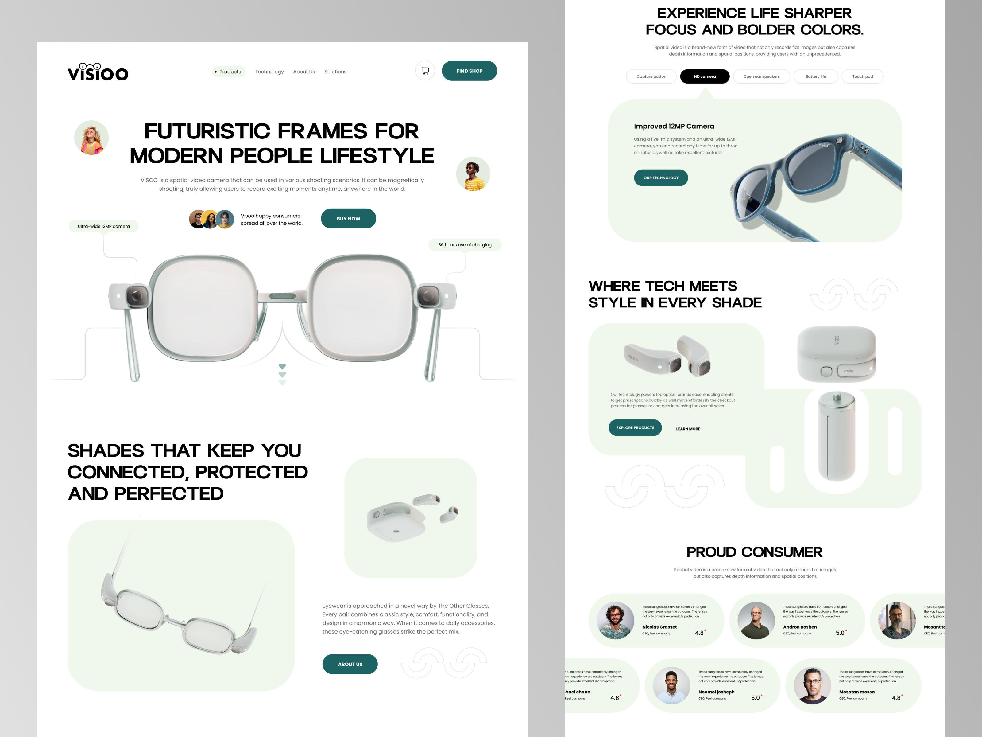 Example of Responsive Landing Page / UI UX Design