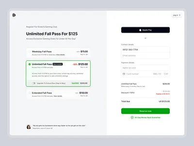 Ender Checkout apple pay checkout clean credit card ender fintech payment plan subscription switch ui ux
