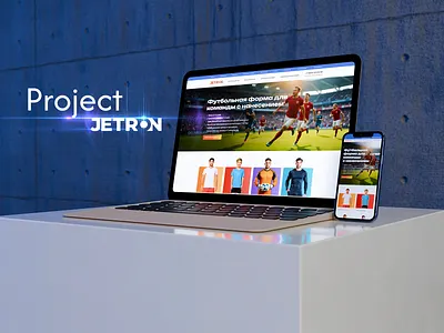 Website redesign for Jetron design ecommerce football uniform illustration interface modern web design shop shopping web ui ui design ux design web web design website
