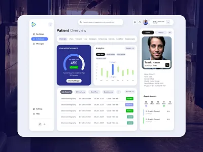 Patient Health Care Dashboard Design dashboard graphic design health care patient health responsive saas ui ui design ux design