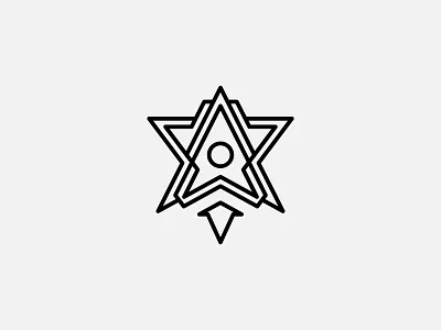 Star Rocket Logo abstract logo blacklogo brand brand identity brand logo branding branding logo design forsale illustration lineart logo logo design logotype minimal minimalist modern rocket sky star