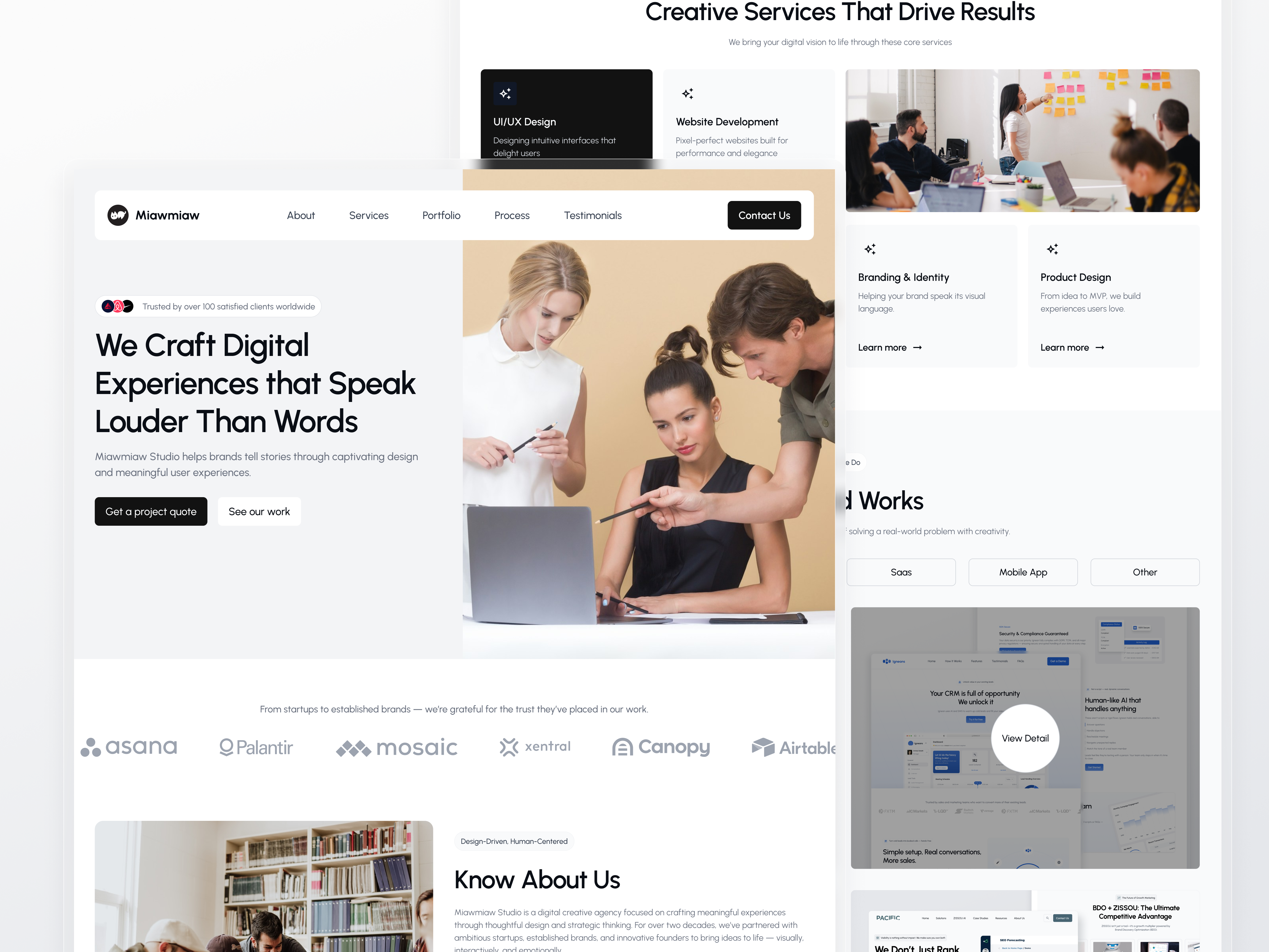 Example of Landing Page Design/Website/Saa S Design