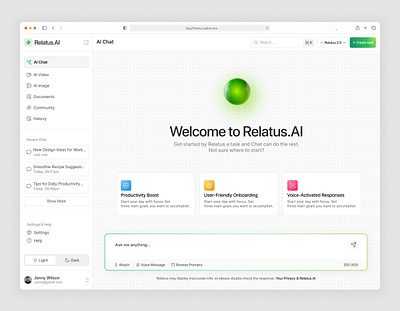Smart Chat Dashboard UI Design ai assistant design ai chat interface ai dashboard ai platform chat interface chatbot ui clean ui conversational ui dark mode ui minimal dashboard modern saas ui product design saas dashboard smart chat ux ux design