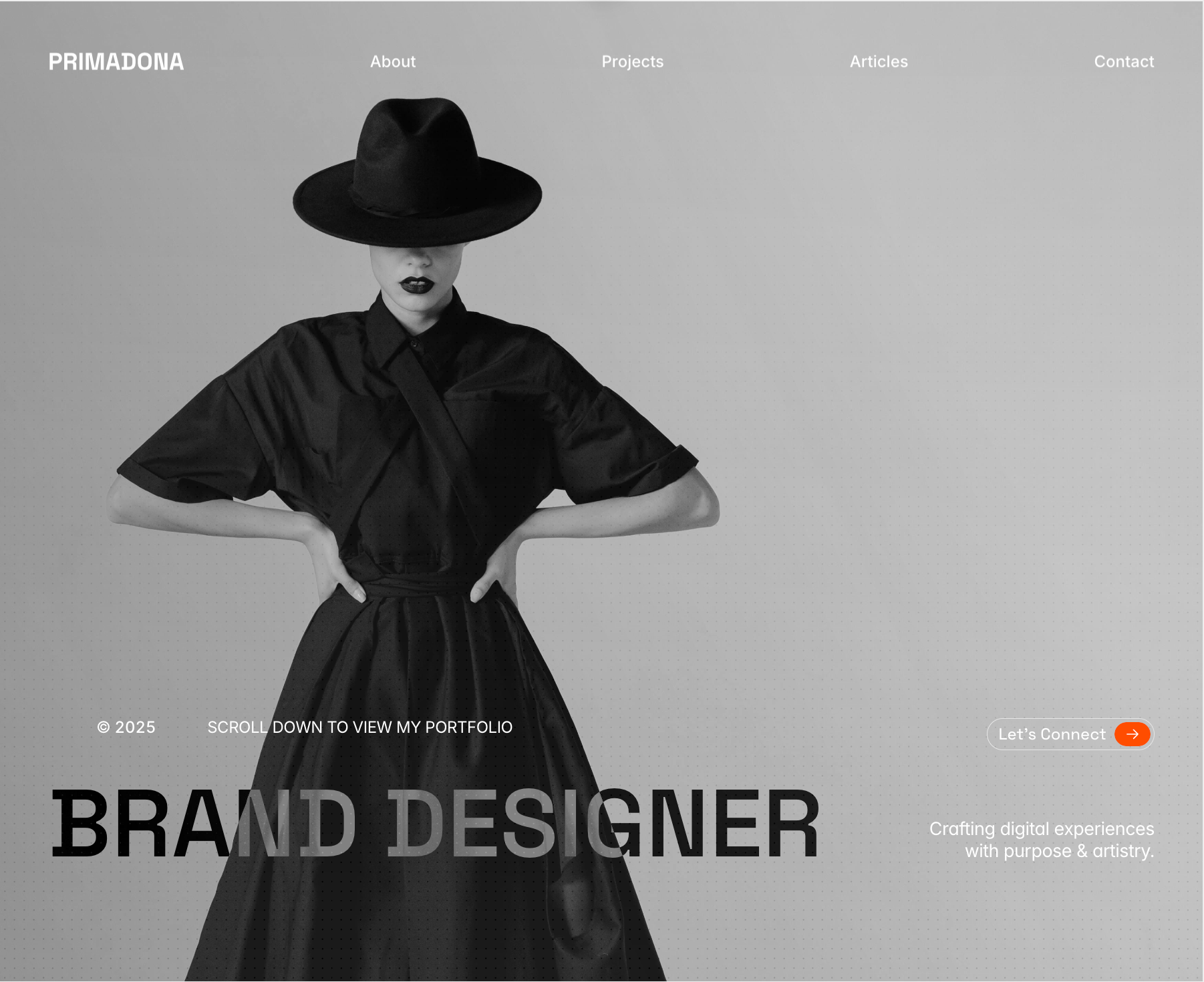 An Artsy, Bold Portfolio for a Modern Brand Designer branding branding identity elegant luxury portfolio web design website design