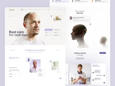 Mens Health Website Design health healthcare healthcare website healthcare website design healthtech healthtech website landing page medicaments medicine mens collagen mens health website mens health website design mens wellness product design supplements website testosterone ui ux web design website design wellness