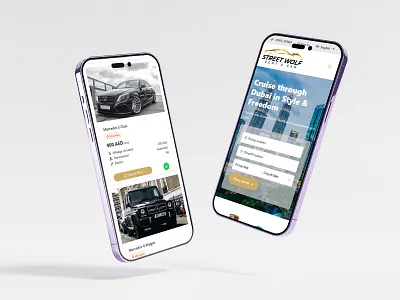 Mobile Responsive Design for Dubai-Based Car Rental Business dubai luxury cars mobile design mobile responsive rant cars rental ui ux web design