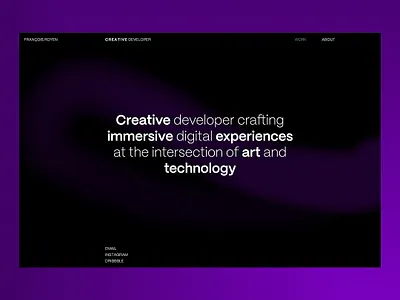 Portfolio - 2025 Edition animation clean graphic design minimalist portfolio typography ui ux visual identity webgl