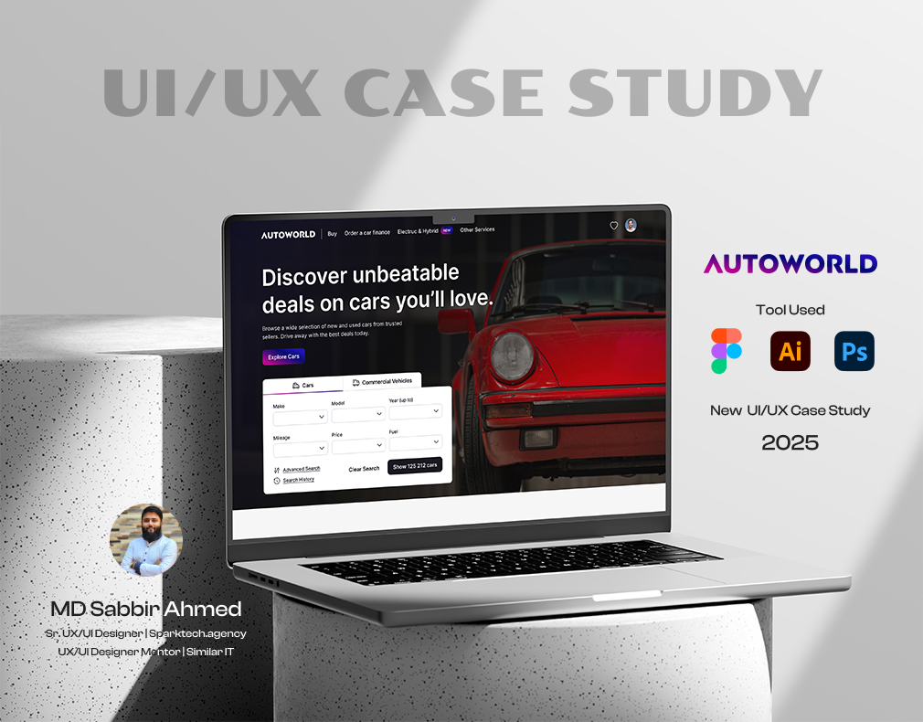Autoworld Car Sell Application & Website Design app case study application case study best case study case study ui website case study