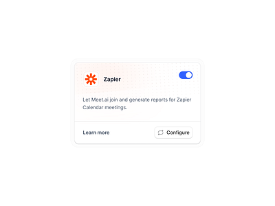 Integration Card Exploration clean ui dashboard design intigration product design saas ui design webapp widget