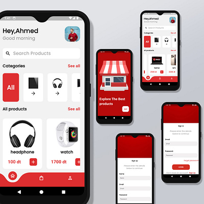E-commerce mobile app flutter