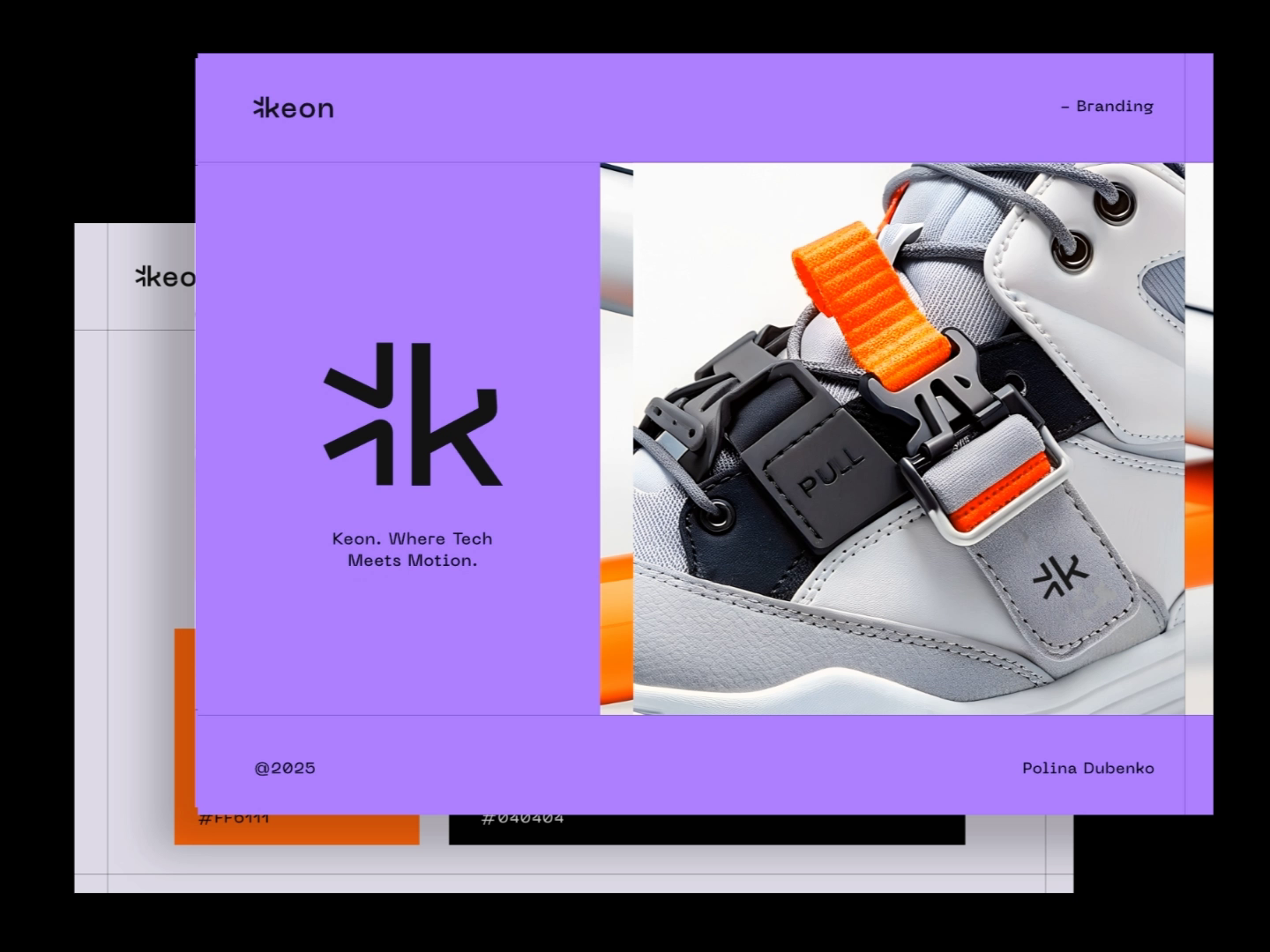 Example of Keon. Footwear Fashion Brand. Minimalist Logo + Branding Design