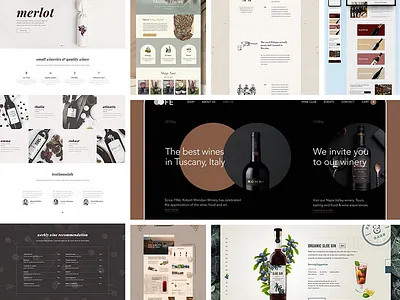Wine brand mood board inspiration luxury moodboard wine