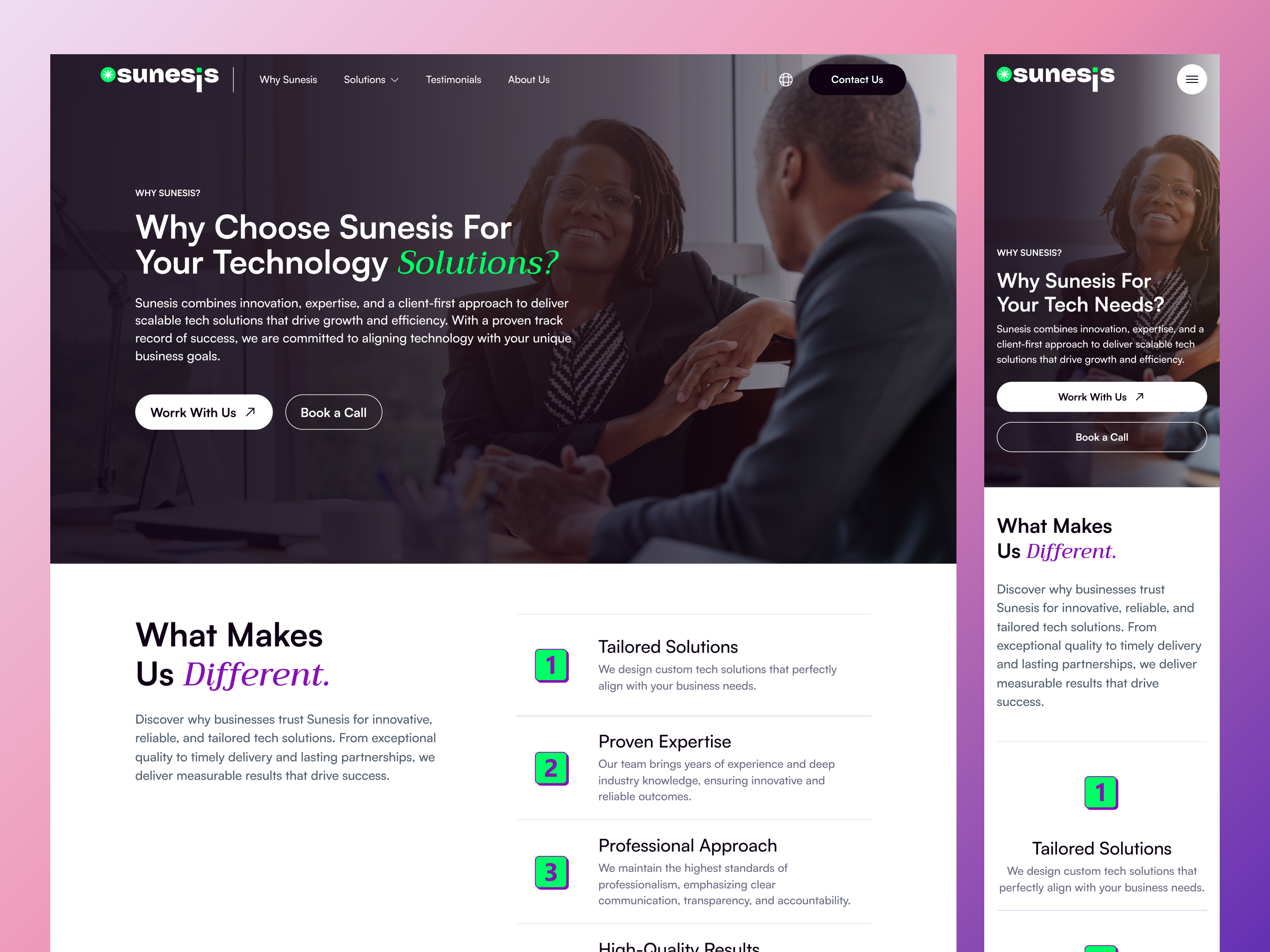 Example of Single Landing Page Design