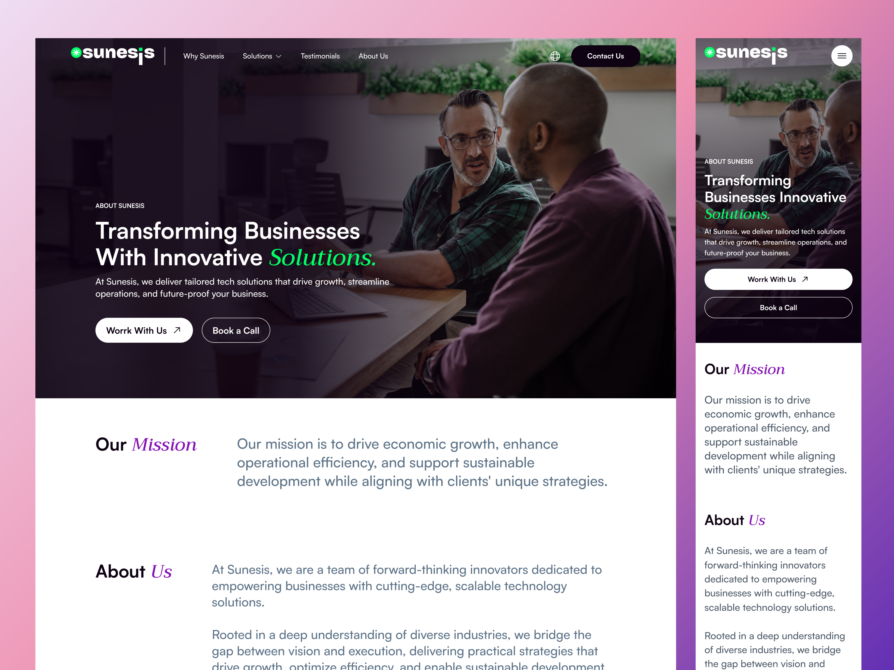 Example of Single Landing Page Design