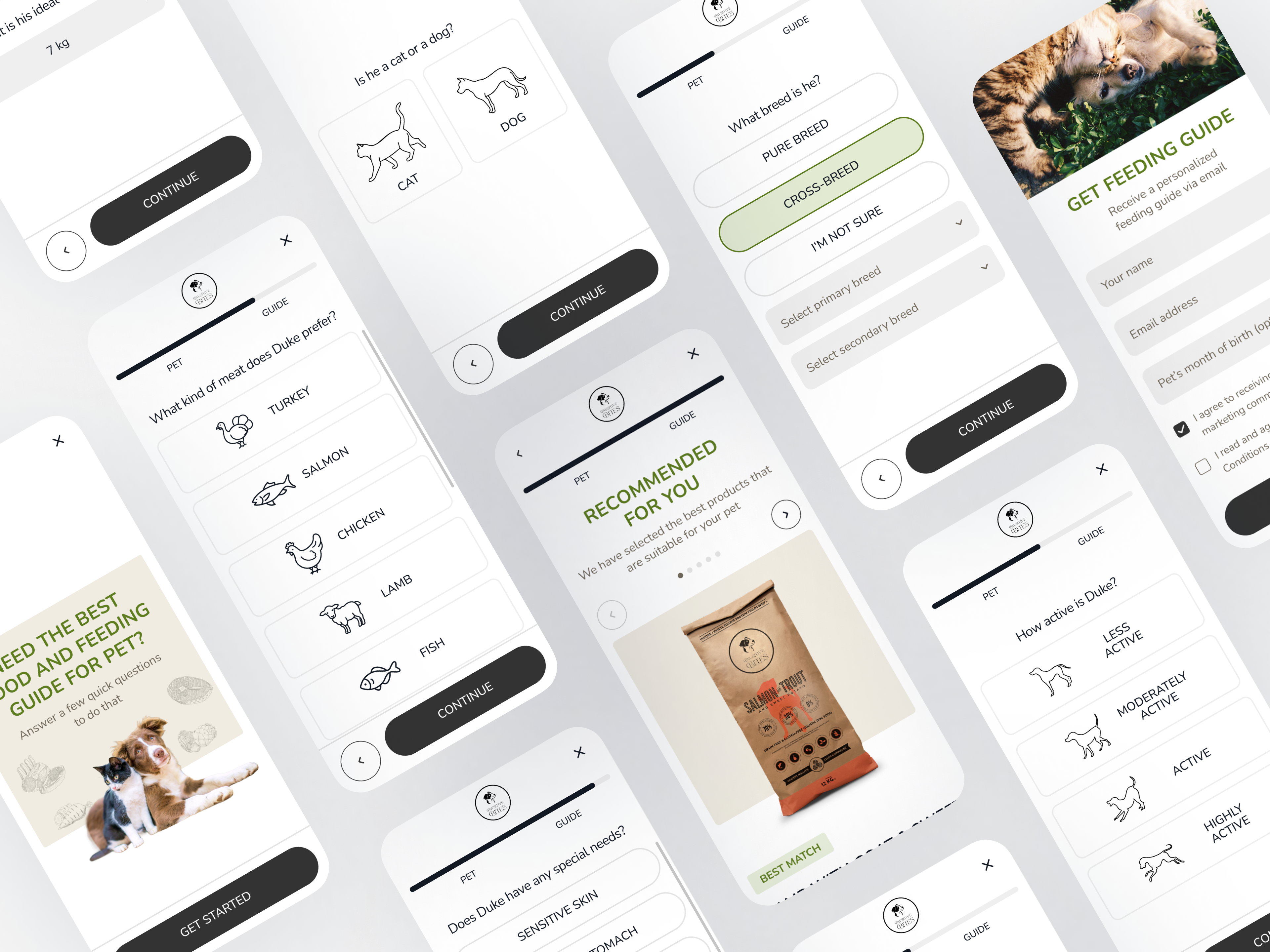 Pawsitive Bites Pet's Nutrition Calculator calculator cat cats clean design desktop dog dogs food landing mobile modern nutrition pet pets redesign ui ux web
