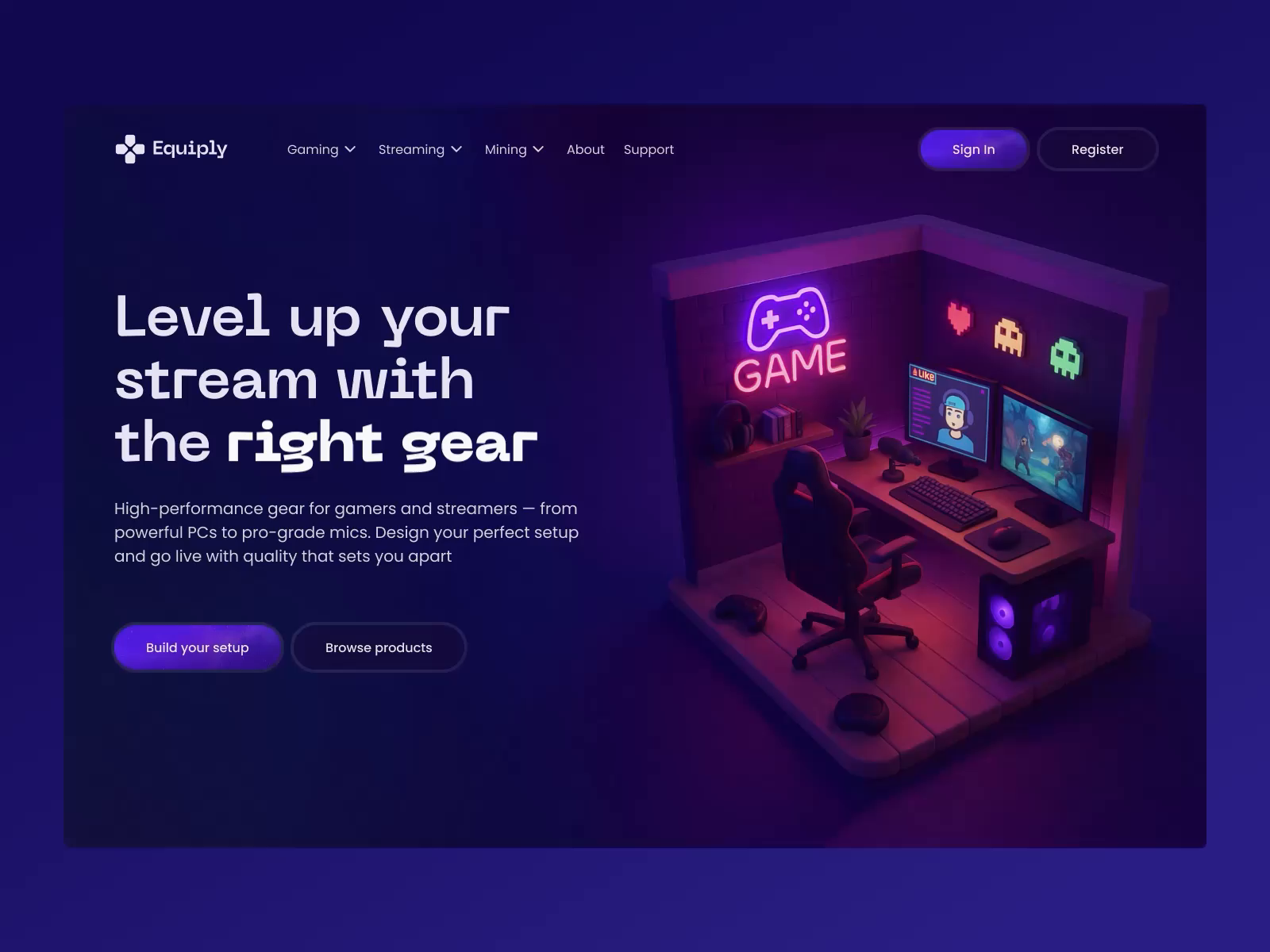 Example of Modern Landing Page Design