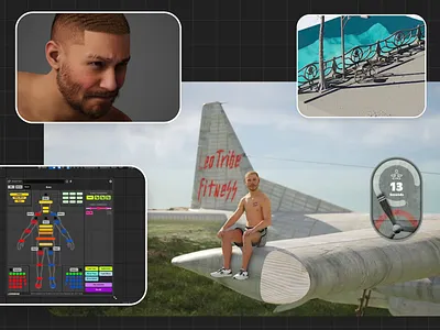Character Fitness Animation cinema4d ue5 unreal engine 5