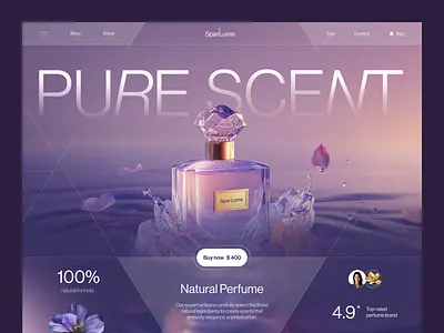 Website for a Consumer Brand ✦ SparLume design interface product service startup ui ux web website