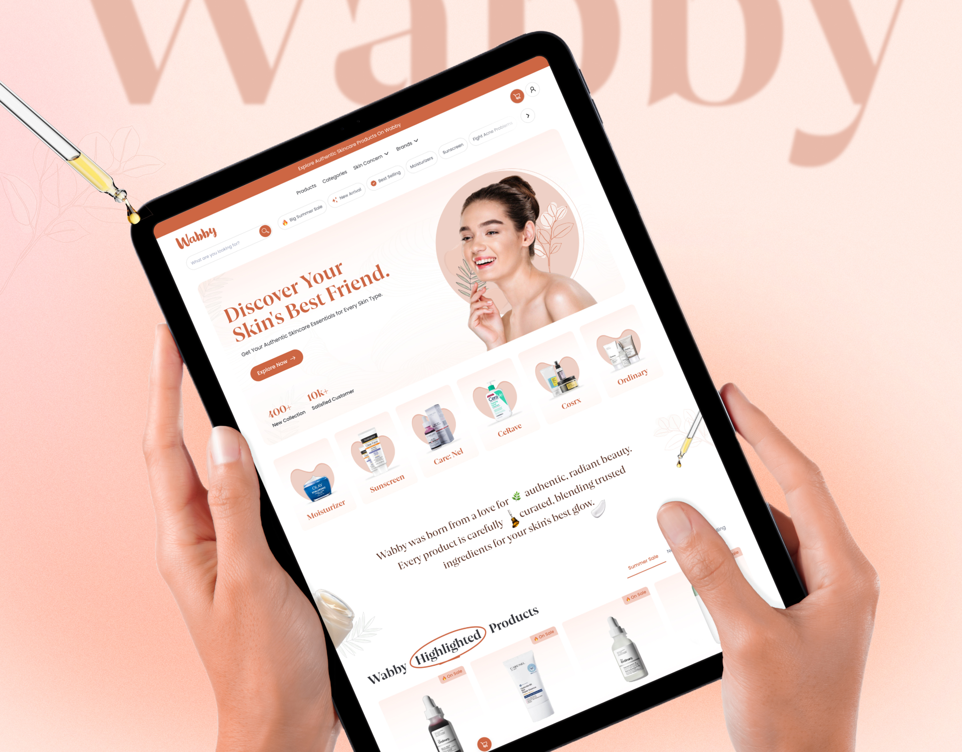 Skincare E-Commerce Website Redesign - UI/UX b2b beautyindustry case study design ecommerce ecommerce website landing page minimaldesig product design serum website skincare ecommerce skincare website ui ui design web design web ui design website design