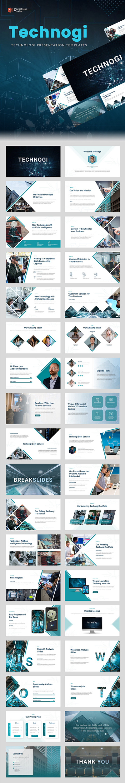 Technogi - Technology Presentation PowerPoint Template website