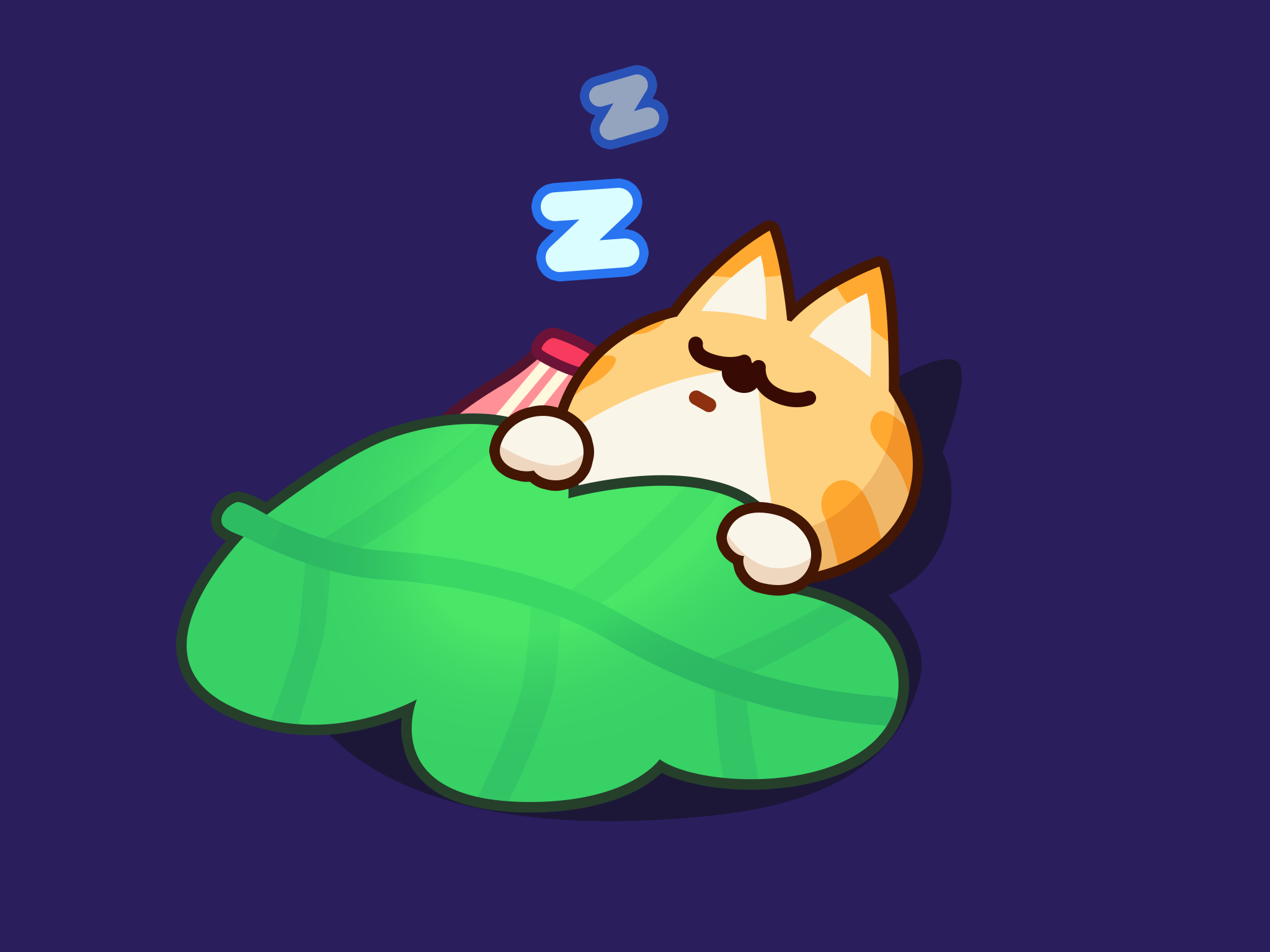 Bard Cat Sleep casual cat gamedev games idle indiegame layer layerlab layerlabgames