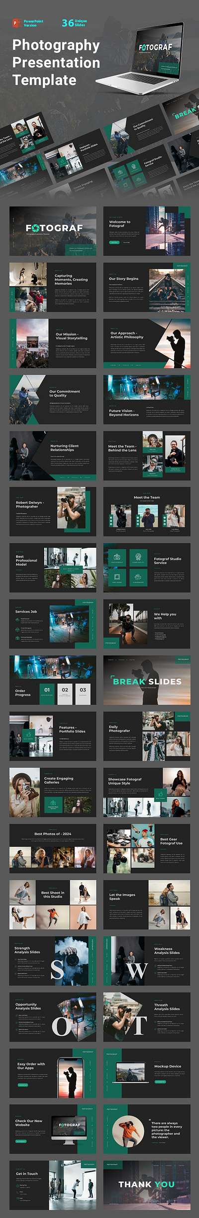 Fotograf-Photography PowerPoint Template videography